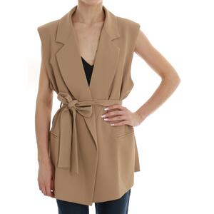 GILET CON CINTURA VICOLO CAMMELLO